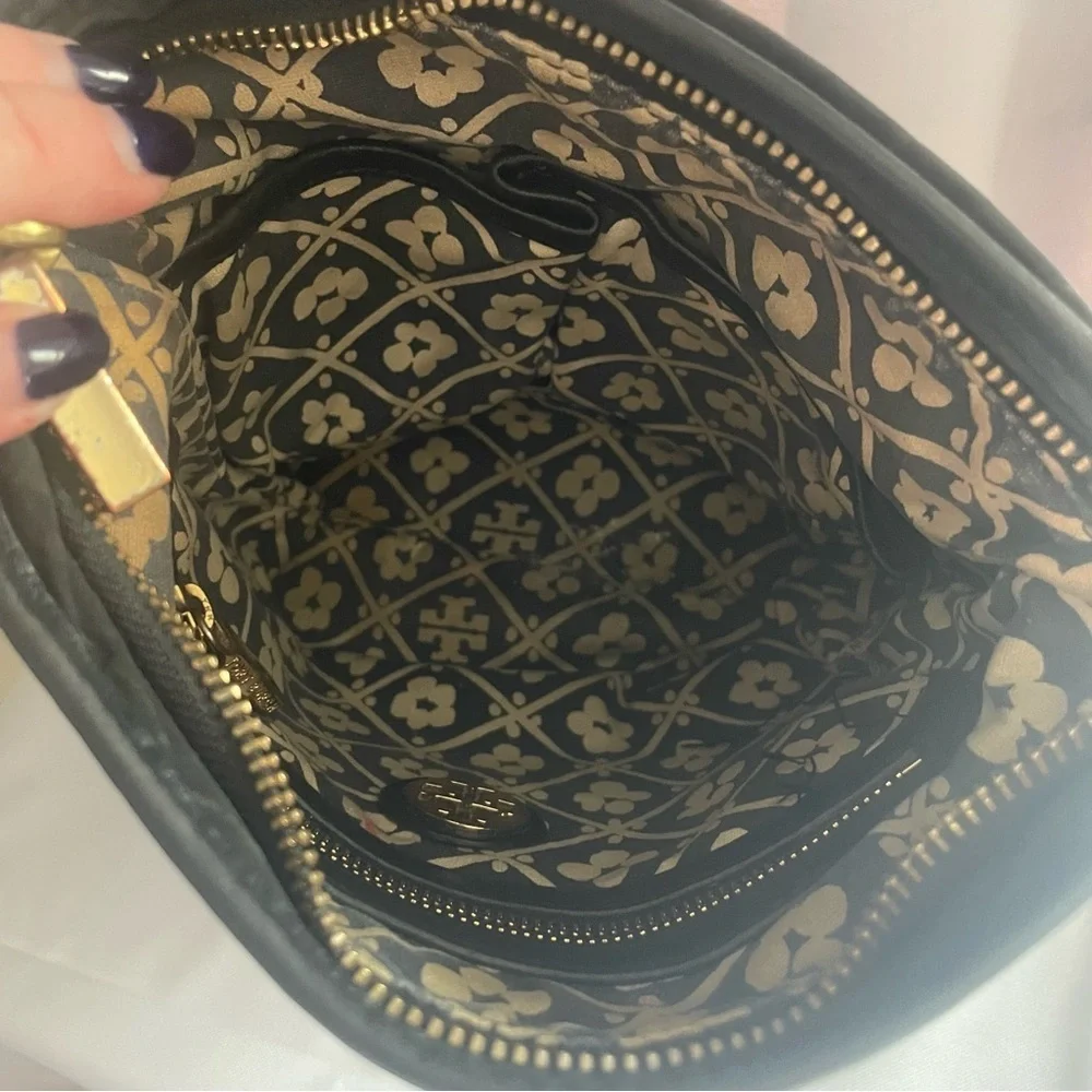 Tory Burch Black Nylon Crossbody Bag Purse Handbag